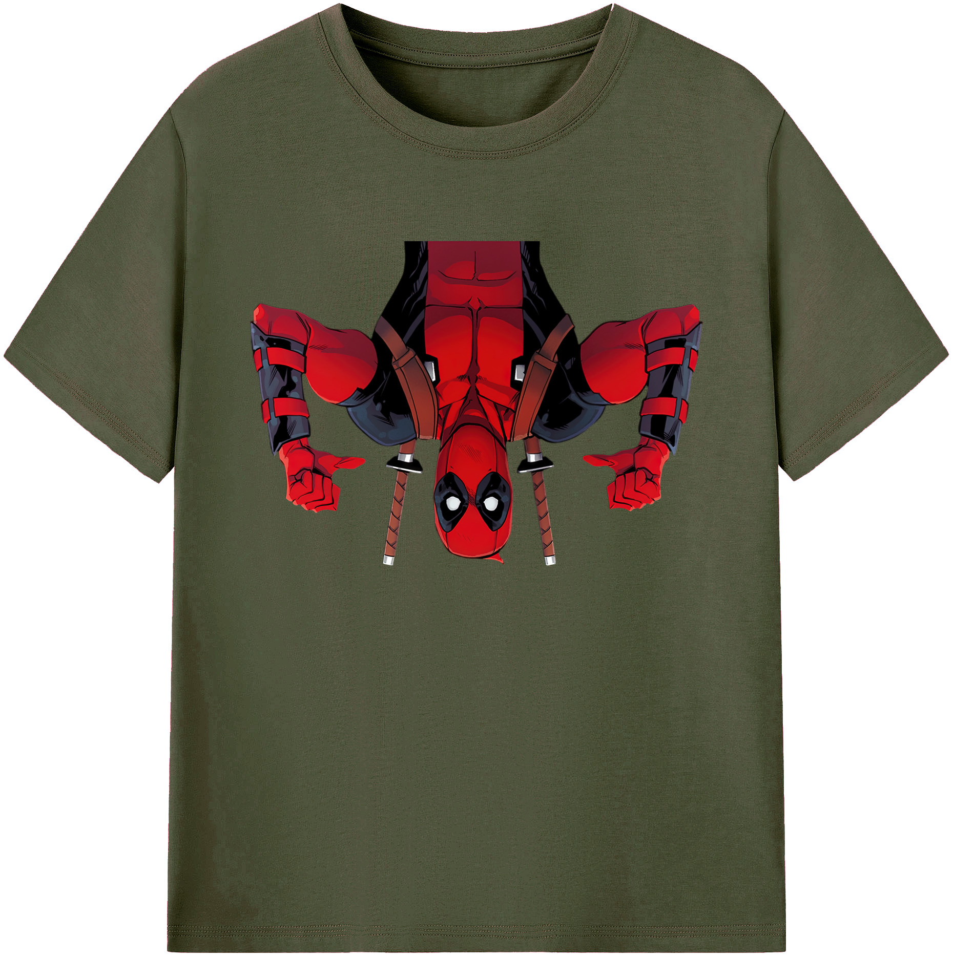 （画像用） Deadpool デッドプール 綿100％ メンズ半袖Tシャツ｜肌触りやわらか＆通気性